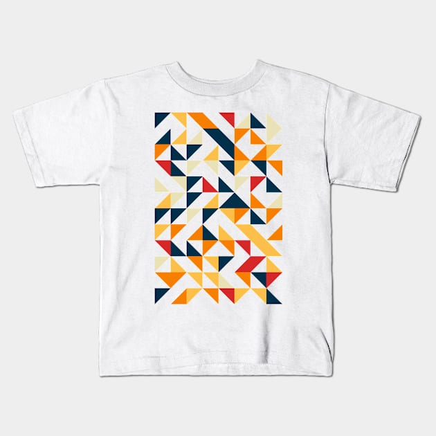 Cute Geometric Pattern - Triangle #10 Kids T-Shirt by Trendy-Now